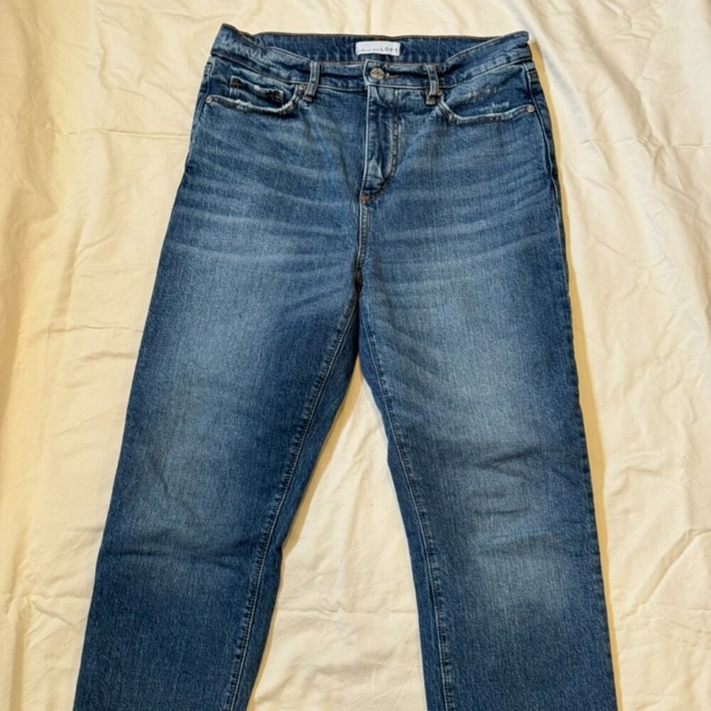 LOFT Straight Crop Denim Jeans Size 26